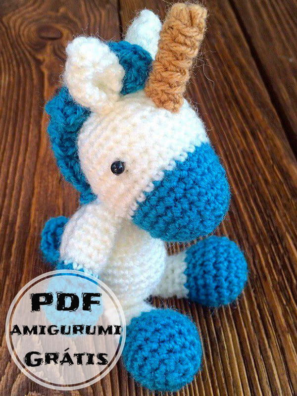 PDF Crochê Chaveiro de Unicórnio Receita de Amigurumi Grátis (1)