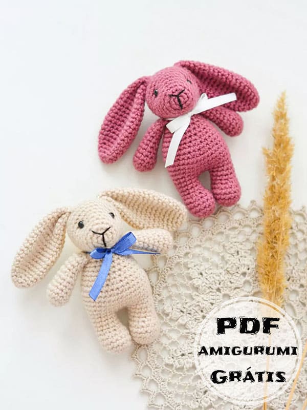 PDF Crochê Pequeno Coelho Receita de Amigurumi Grátis