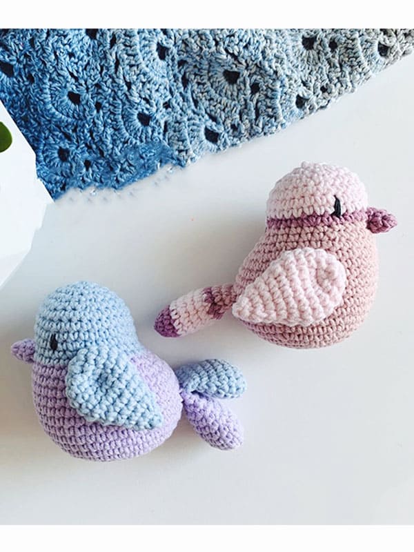 PDF Crochê de Pássaro Receita de Amigurumi Grátis