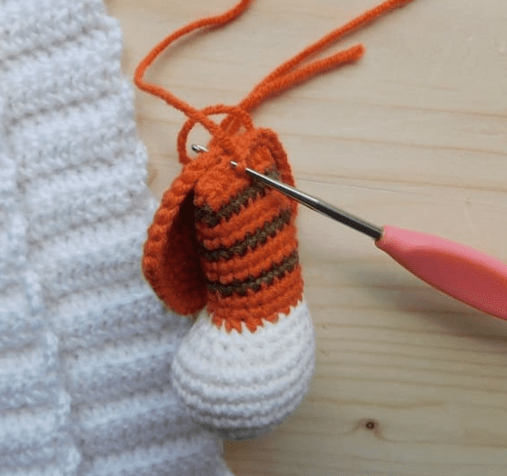 PDF Crochê de Pequeno Tigre Receita de Amigurumi Grátis