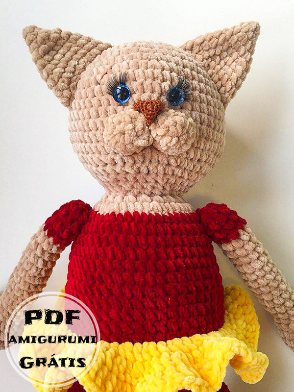 PDF Crochê de Gato Receita de Amigurumi Grátis