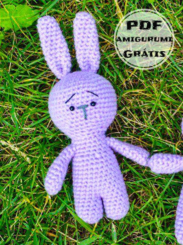 Crochê de Pequeno Coelhinho Receita de Amigurumi Grátis