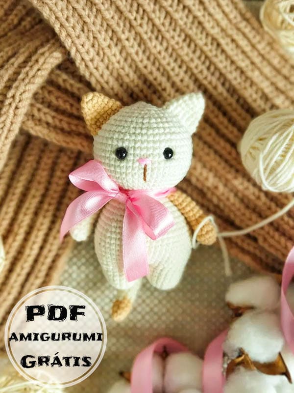 Gatinha Lola PDF Crochê Receita de Amigurumi Grátis