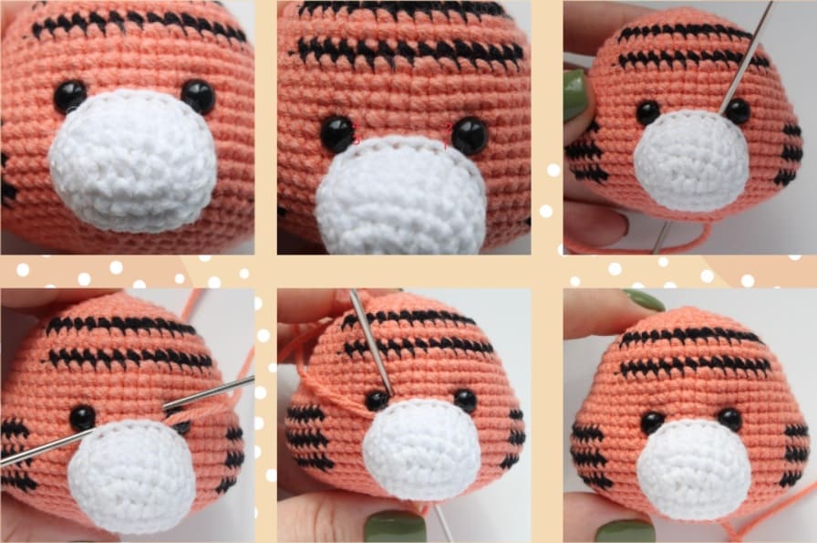 PDF Crochê Mini Tigre Receita de Amigurumi Grátis