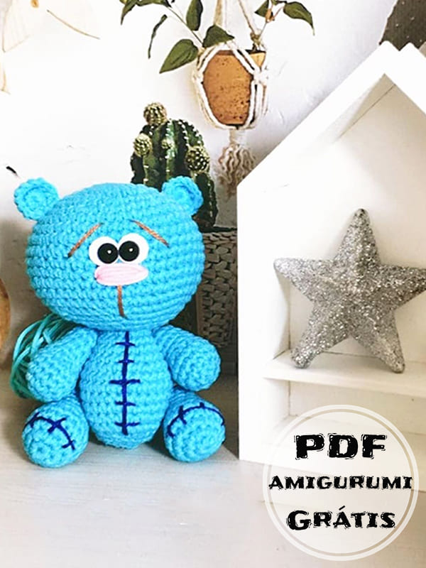 PDF Crochê de Doce Ursinho Receita de Amigurumi Grátis