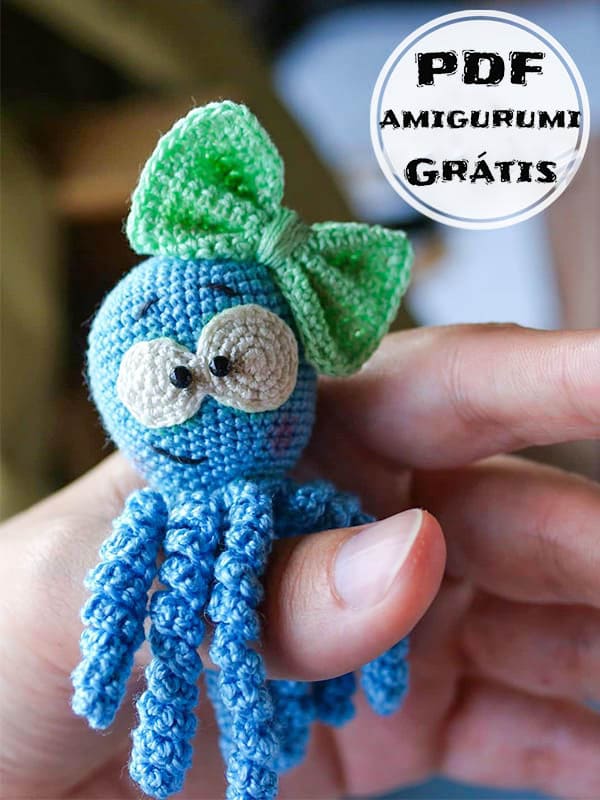 PDF Crochê Pequena Polvo Receita de Amigurumi Grátis