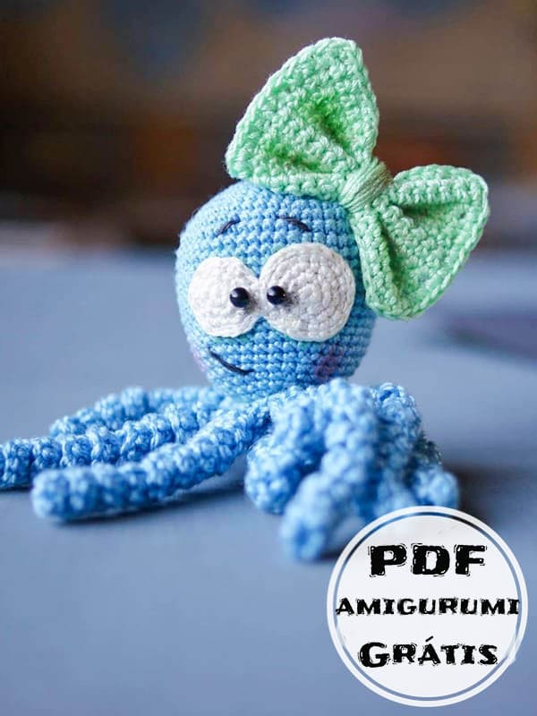 PDF Crochê Pequena Polvo Receita de Amigurumi Grátis