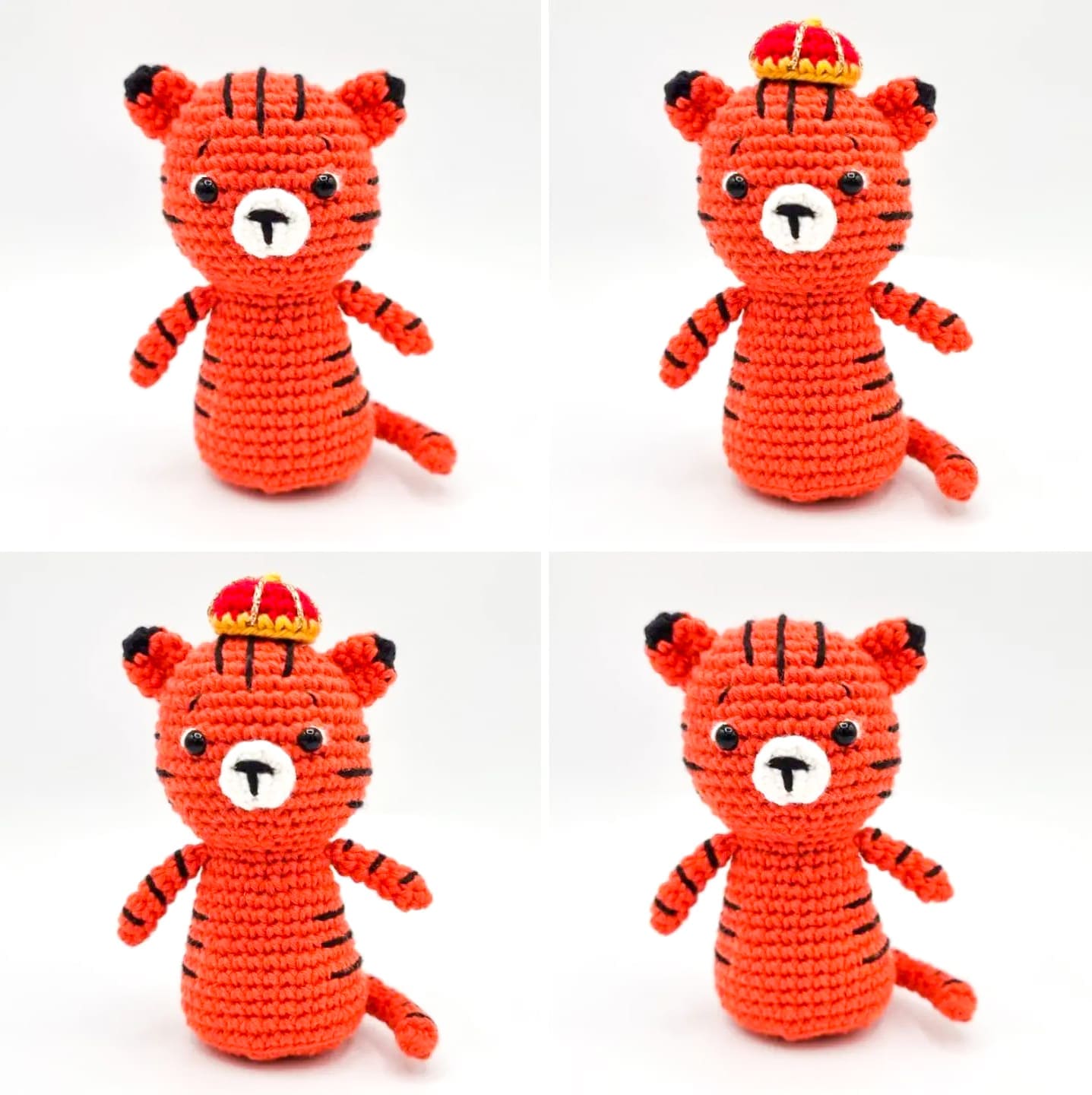 PDF Crochê Tigre de Tofu Receita de Amigurumi Grátis