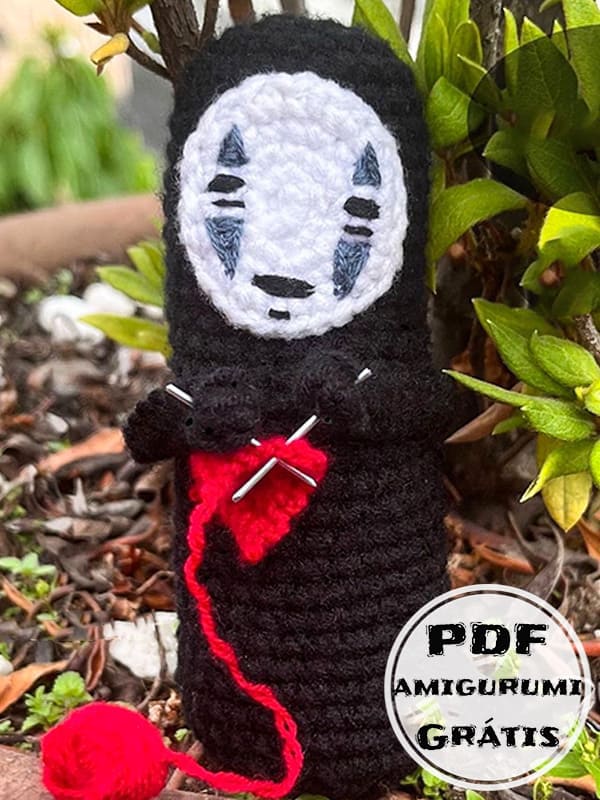 Sem Rosto Kaonashi Amigurumi Receita de PDF Grátis