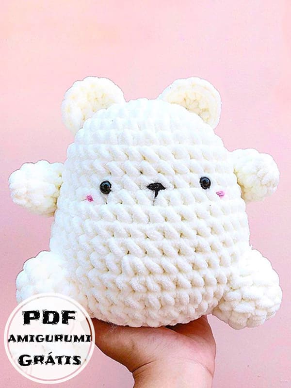 Urso Peludo Amigurumi Receita PDF Grátis 