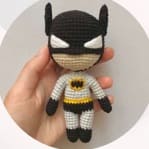 Batman Amigurumi Chaveiro Receita de PDF Grátis