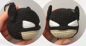 Batman Amigurumi Chaveiro Receita de PDF Grátis