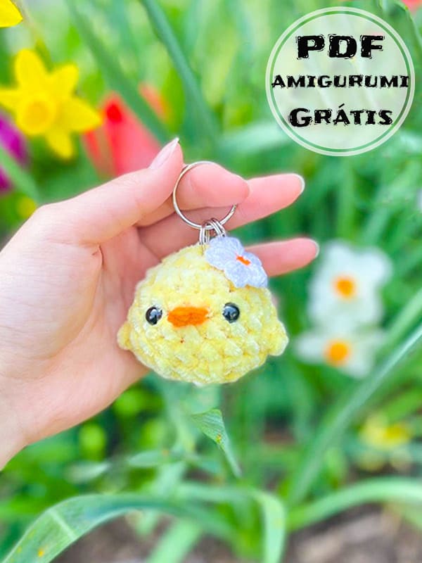 Patinhos Amigurumi Chaveiro Receita de PDF Grátis 