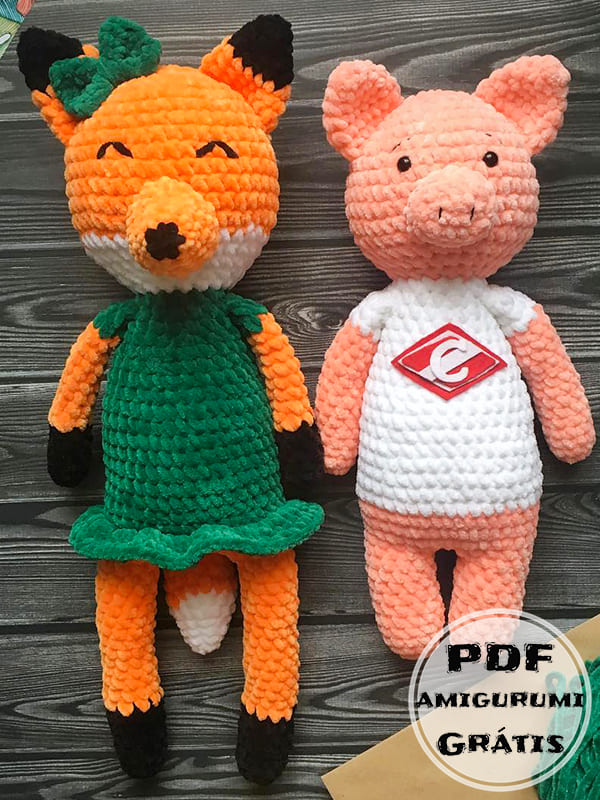 Raposa Amigurumi Receita Gratis PDF Grátis