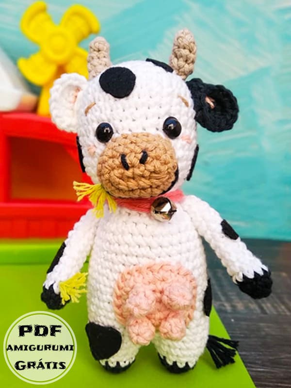 Vaca Amigurumi Receita de PDF Grátis