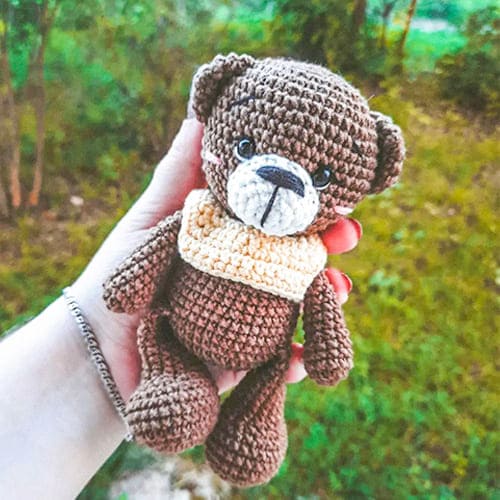 Amigurumi Ursinho de Pelúcia Receita de PDF Grátis