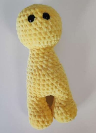 Amarelo Coelho Amigurumi Pelúcia Receita de PDF Grátis