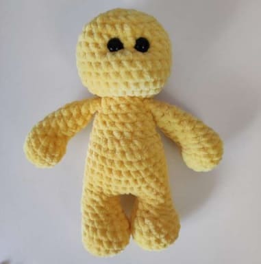 Amarelo Coelho Amigurumi Pelúcia Receita de PDF Grátis