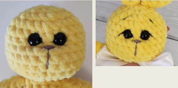 Amarelo Coelho Amigurumi Pelúcia Receita de PDF Grátis