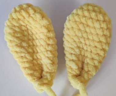 Amarelo Coelho Amigurumi Pelúcia Receita de PDF Grátis