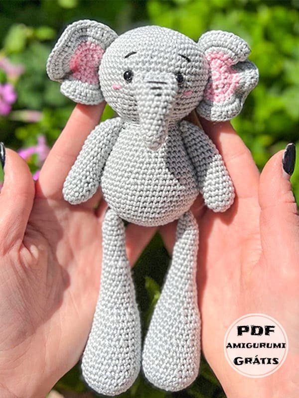Novo Pequeno Elefante Amigurumi Receita Gratis PDF
