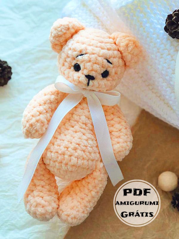 Coelho e Urso Abóbora Cor PDF Amigurumi Receita Grátis