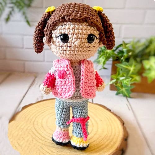 Amigurumi Boneca de Crochê Punky Receita Grátis