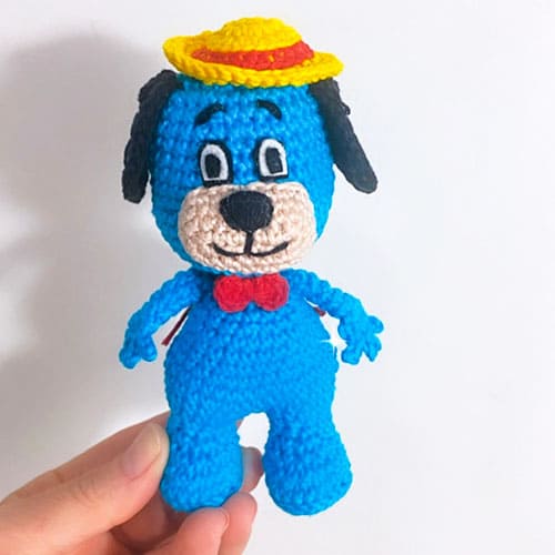 Dom Pixote Azul Cachorro Amigurumi Receita Grátis