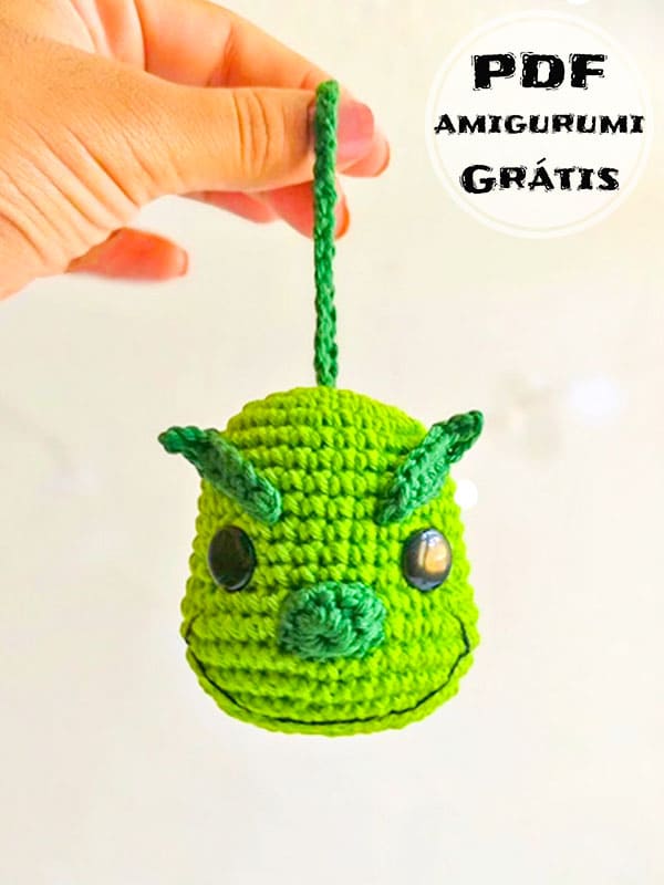 Enfeite de Natal de Crochê Grinch Amigurumi Grátis-2