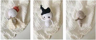 Chaveiro de Croche Fantasma Amigurumi Receita
