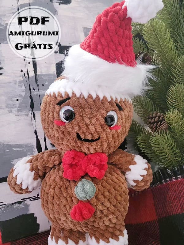 Biscoito de Gengibre Benzo Receita Boneca Amigurumi PDF Grátis