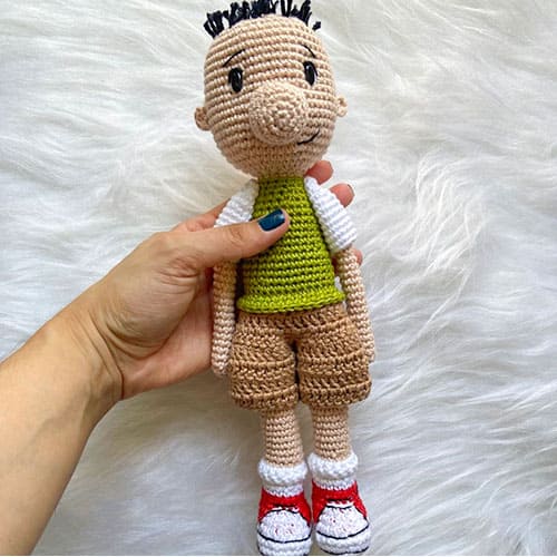 Boneca de Crochê Grátis Doug Funnie Amigurumi Receita