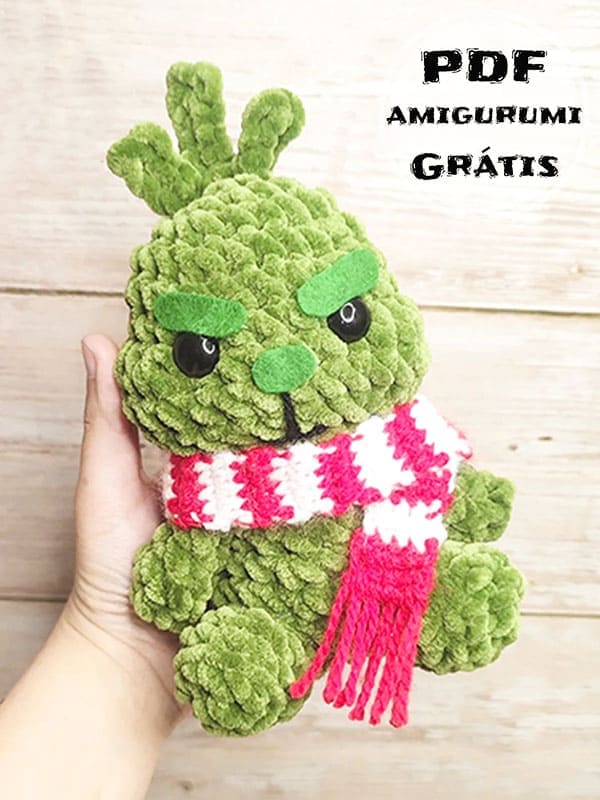 Boneca de Grinch Amigurumi Receita PDF
