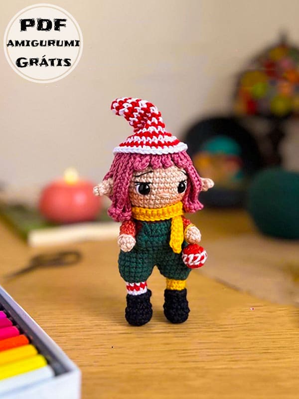 Elfo Lia Boneca Amigurumi Receita Grátis 