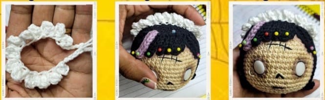 Boneca de Croche Zumbi Sheila Amigurumi Grátis