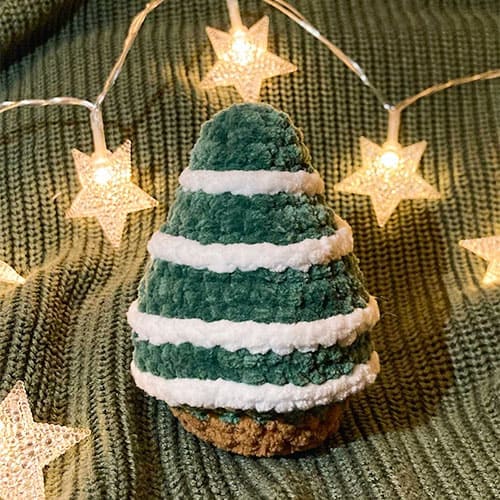 Mini Árvore de Natal de Crochê Passo a Passo Fácil