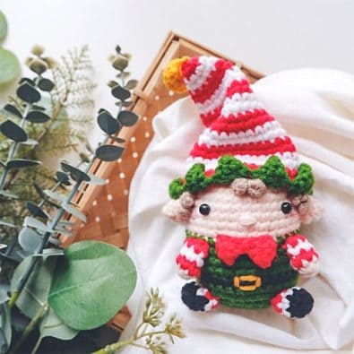 Elfo Natal Boneca de Croche Amigurumi Passo a Passo