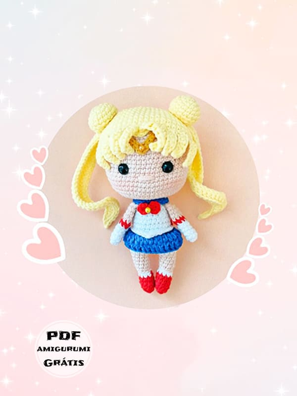 Princesa Da Lua Sailor Moon Boneca Amigurumi Receita